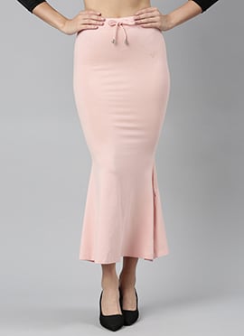 Peach Pink Women Saree Skirt
