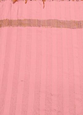 Pink Art Silk Zari Dupatta