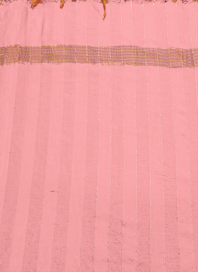 Pink Art Silk Zari Dupatta After Six Wear