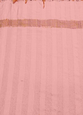 Pink Art Silk Zari Dupatta