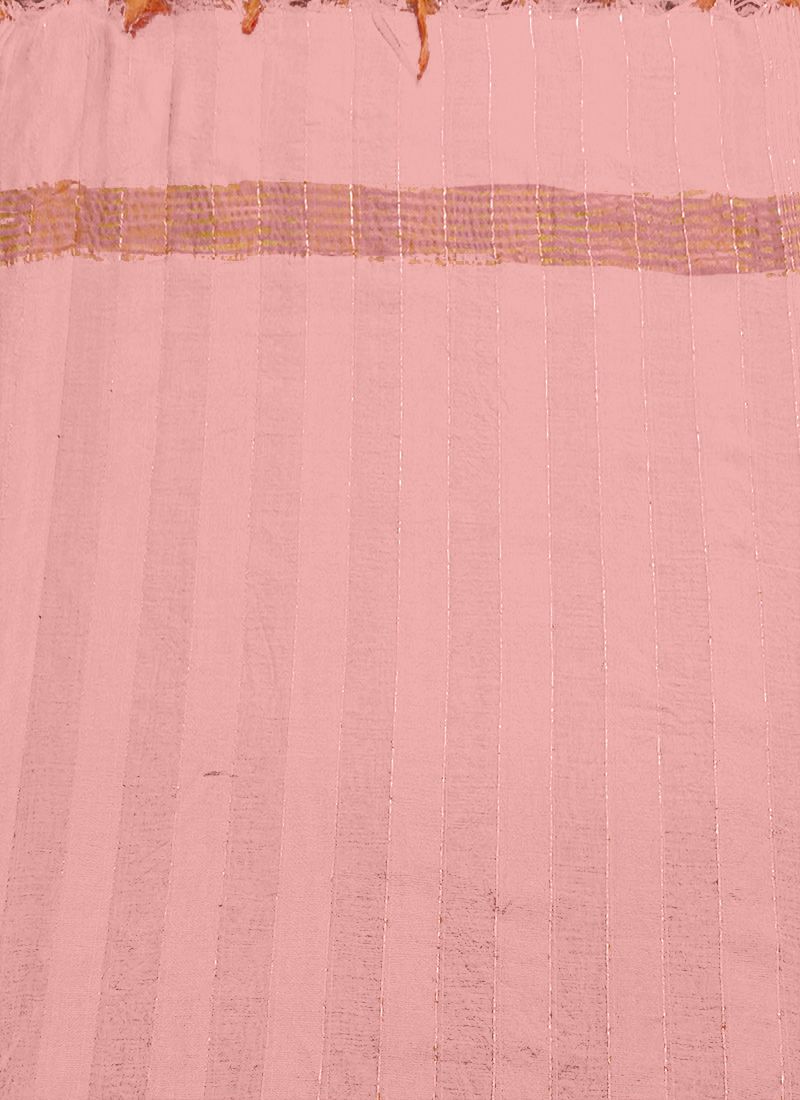 Pink Art Silk Zari Dupatta After Six Wear
