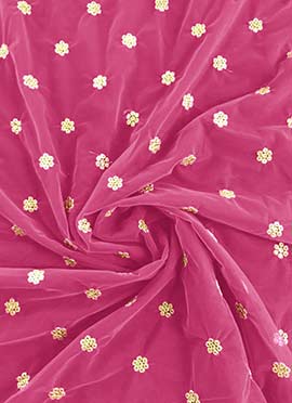 Pink Embroidered Fabric