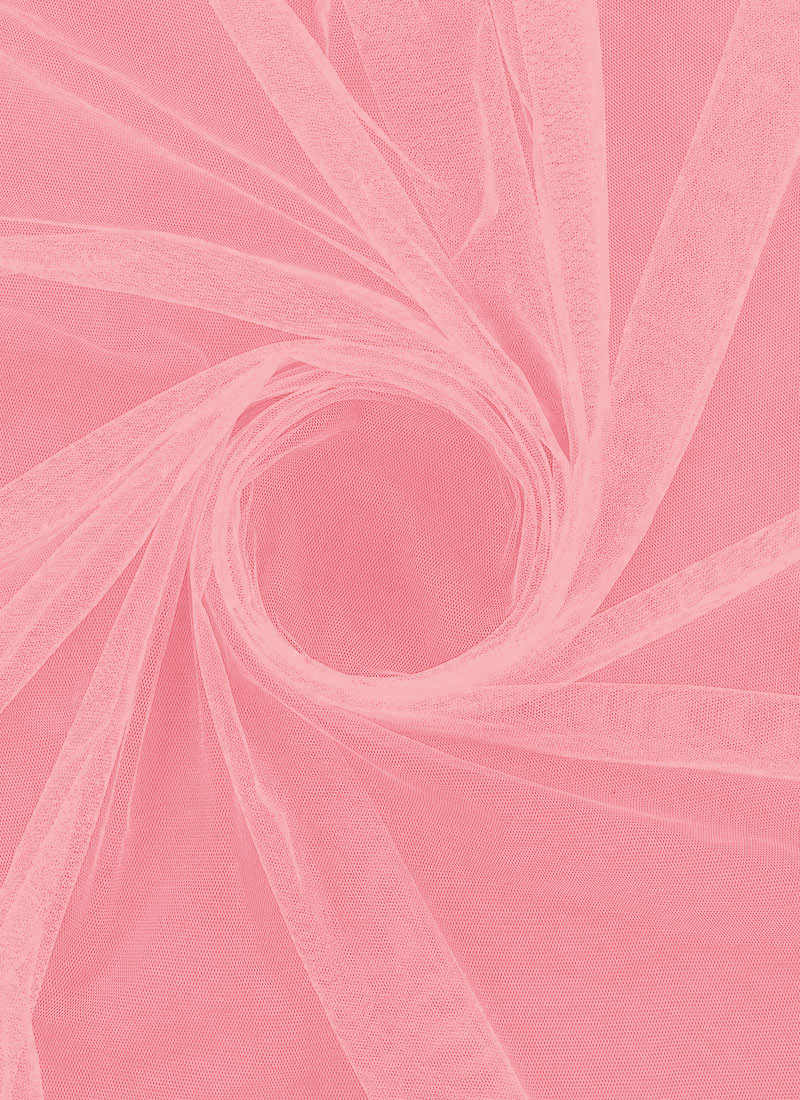 Pink Net Fabric