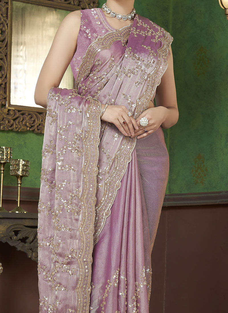 Lavender Emb Beaded Tulle Eb1100 main image 1