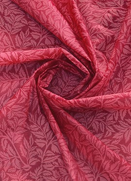 Pink Printed Cotton Fabric