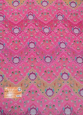 Pink Pure Crepe Digital Print Fabric
