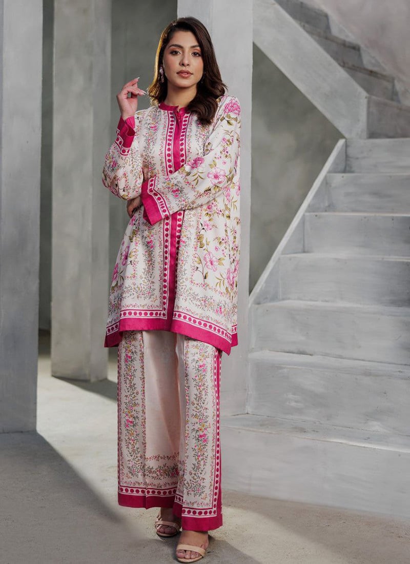 Pink Rayon Digital Print Co ord sets After Six Wear