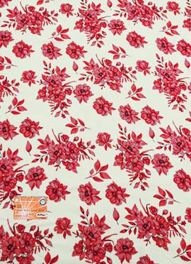 Pink Satin Blend Diital Print