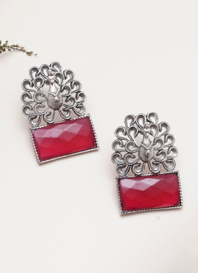 Pink Stone Stud  Festive Wear