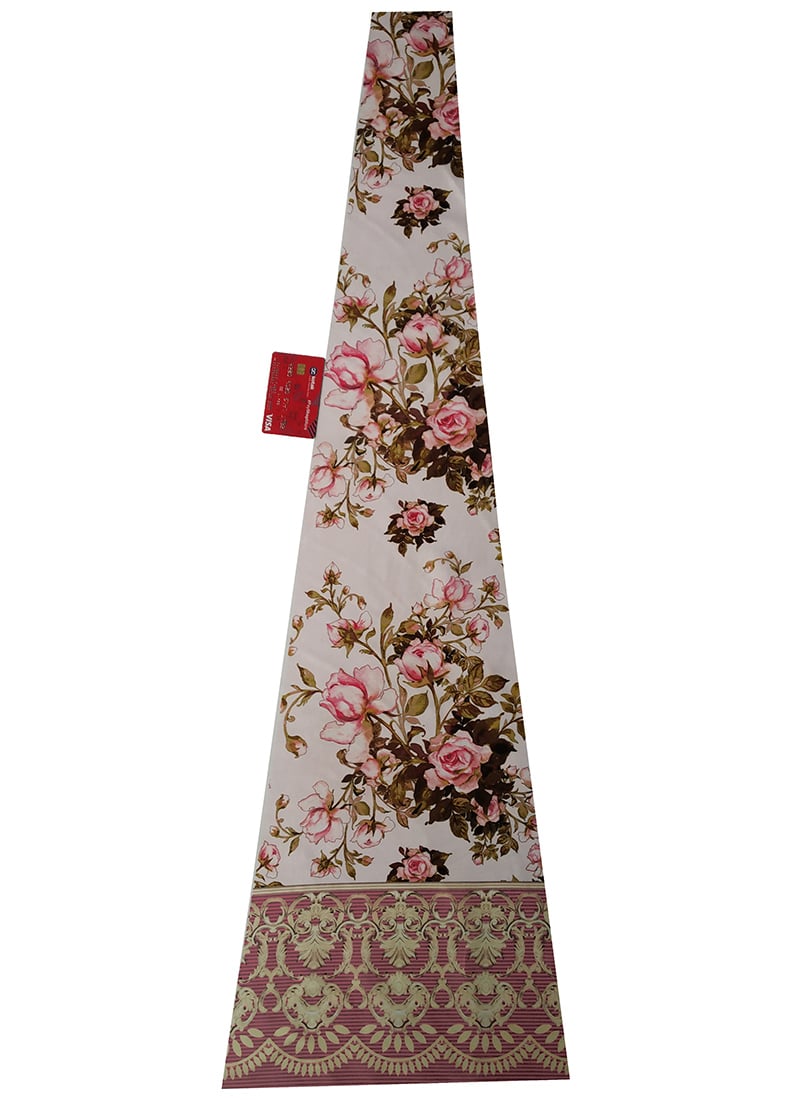 Pink Taffeta Digital Printed Kali