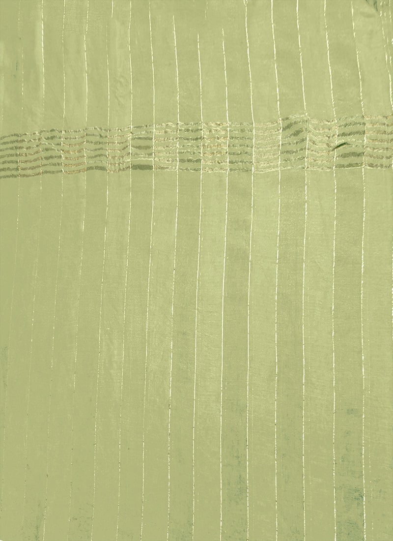 Pista Green Cotton Zari Dupatta After Six Wear