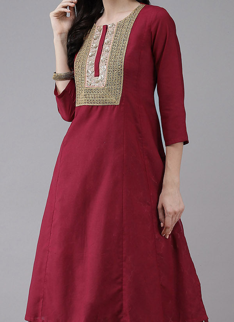 Striper Print Kurta With Sharara