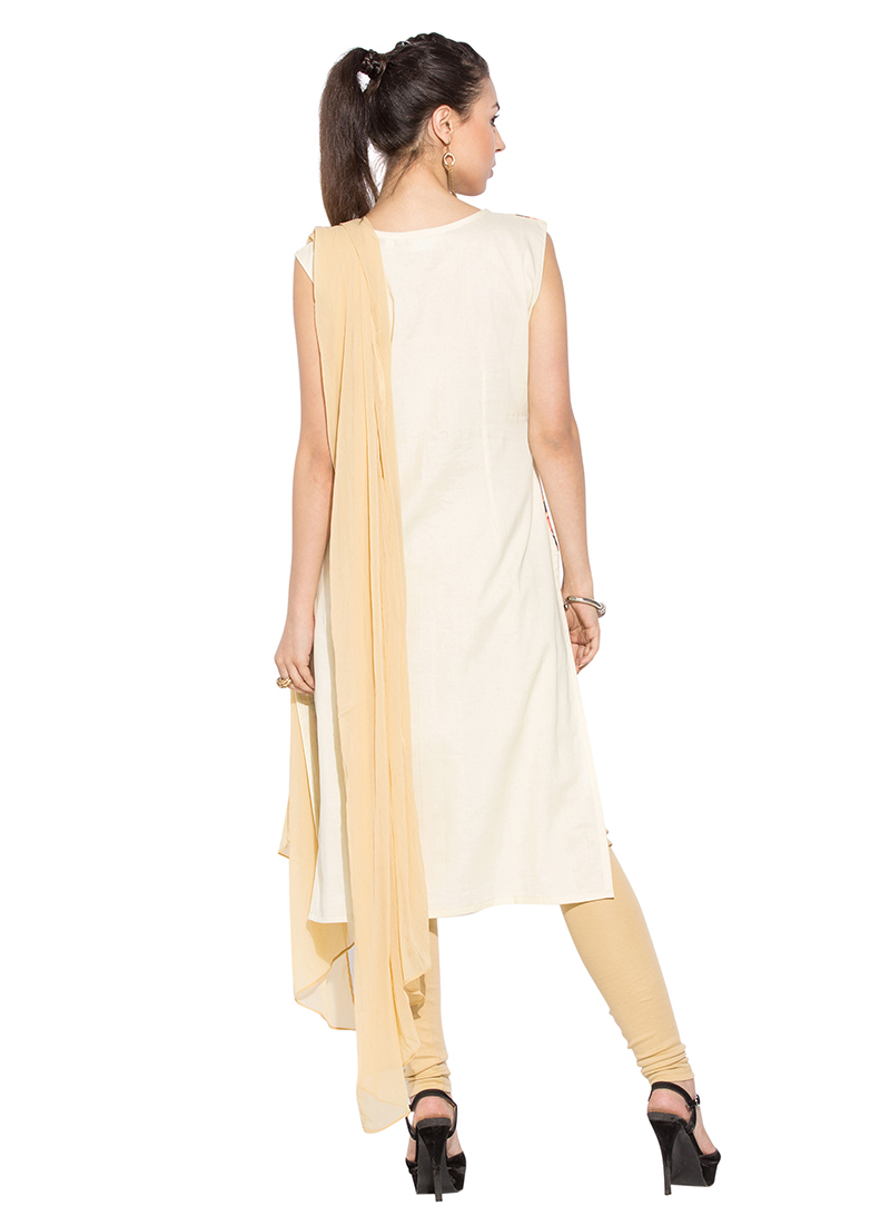 Dark Gray Cotton Chudidar Salwar Suits