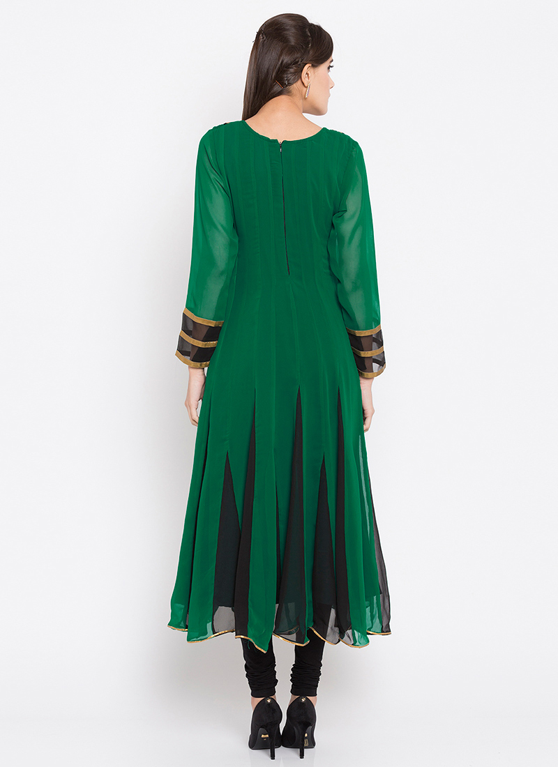 Green Anarkali Kurti main image 1