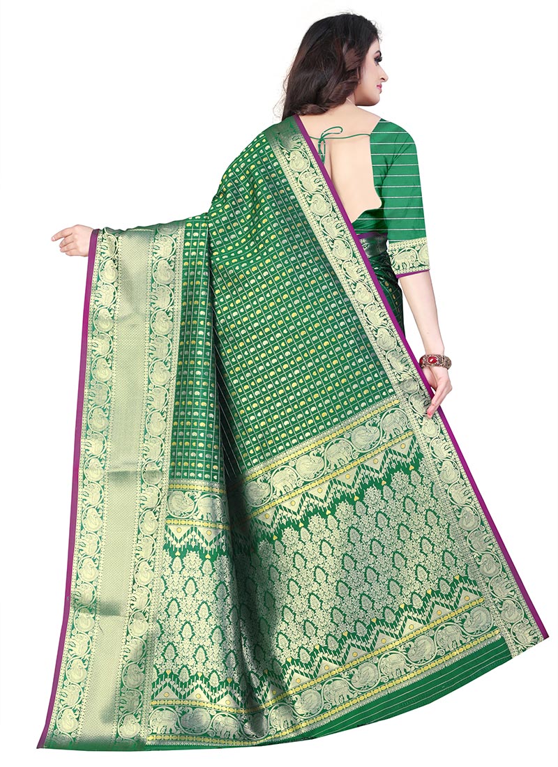 Latest Indian Art Silk Kancheepuram Sarees Designs Online