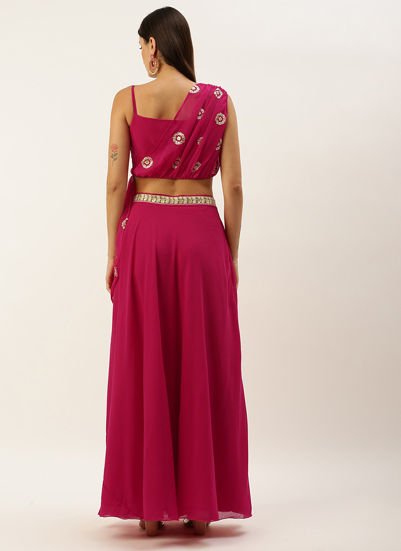 Jiyara Pink Embroidered Co-ord Set - Ready to Ship