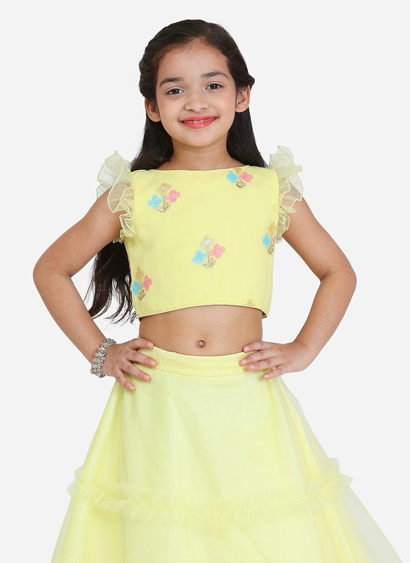 KIDS SHIRRED WAIST MAXI SKIRT 4-10 YOUNG HEARTS