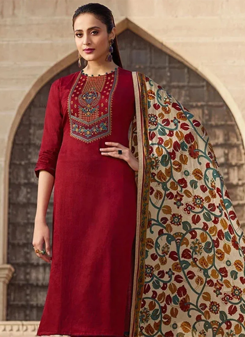 Buy Salwar Kameez Straight Pant Suit For Wedding & Bridal
