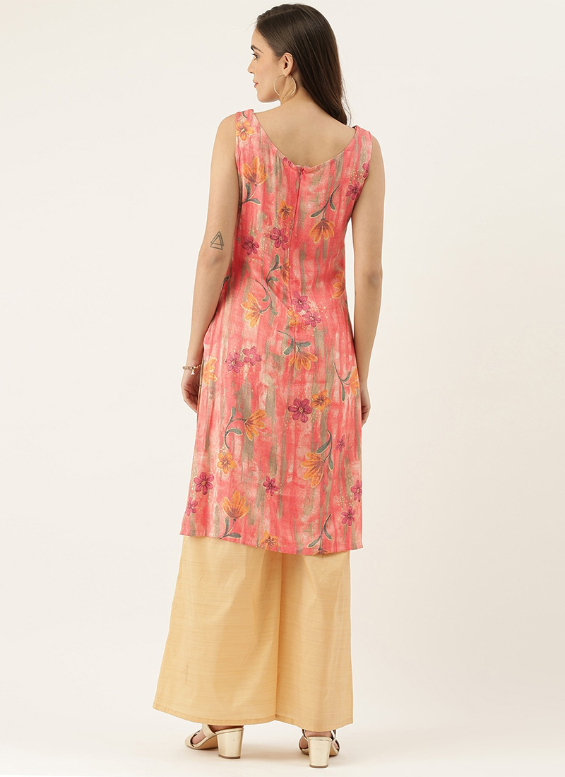 Pink Festive Ethnic kurta