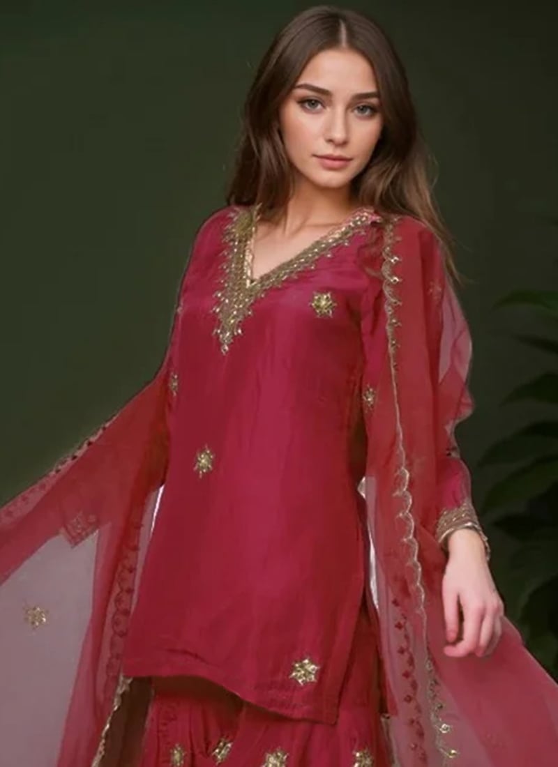 Stunning Designer Sharara Suit PC1808 main image 1