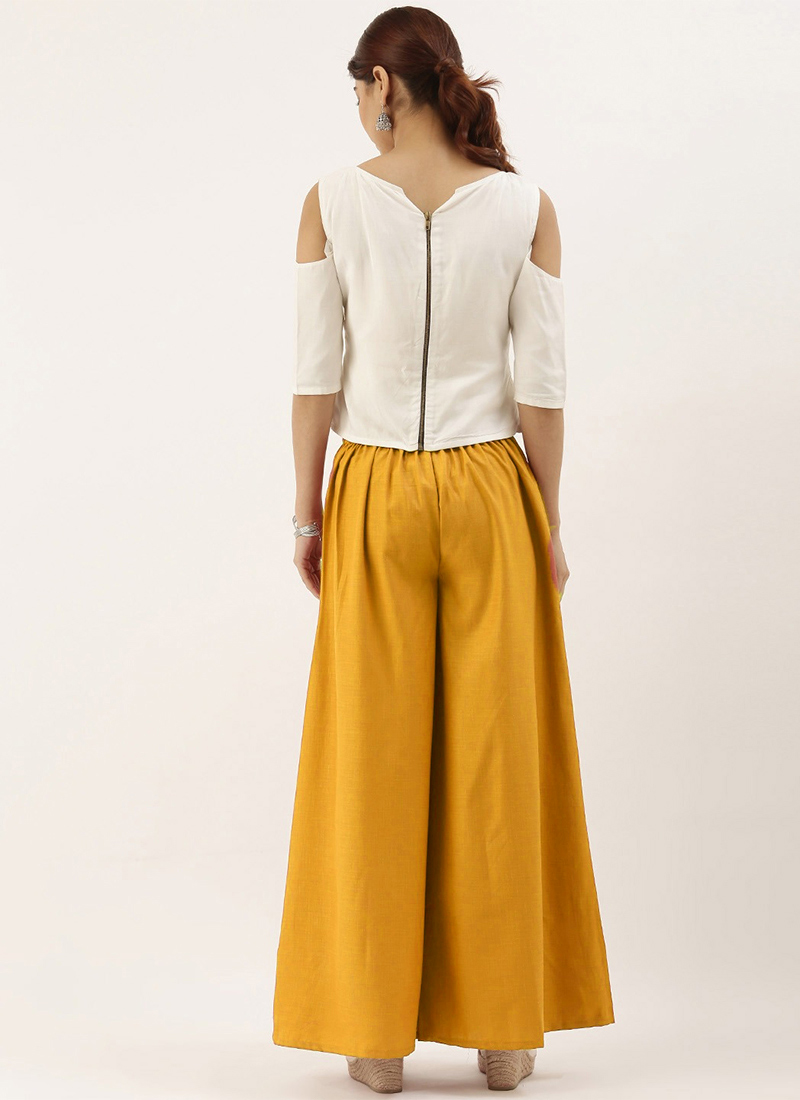 Shop EthnoVogue TENCEL White Crop Top N 
