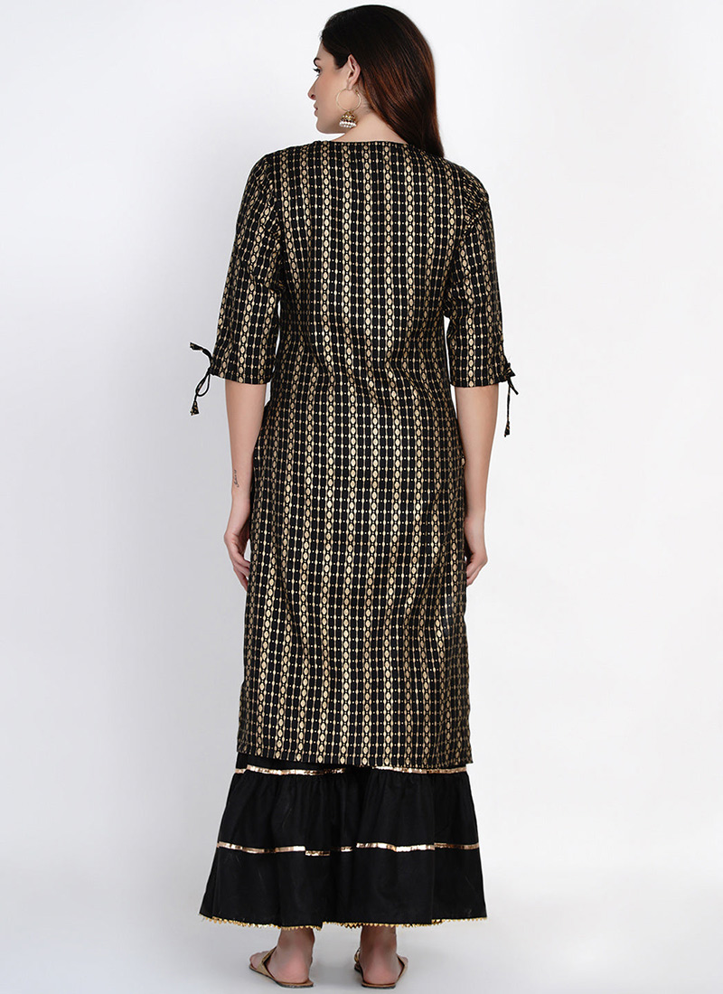 Ariana Supima Cotton Kurta with Sharara Set