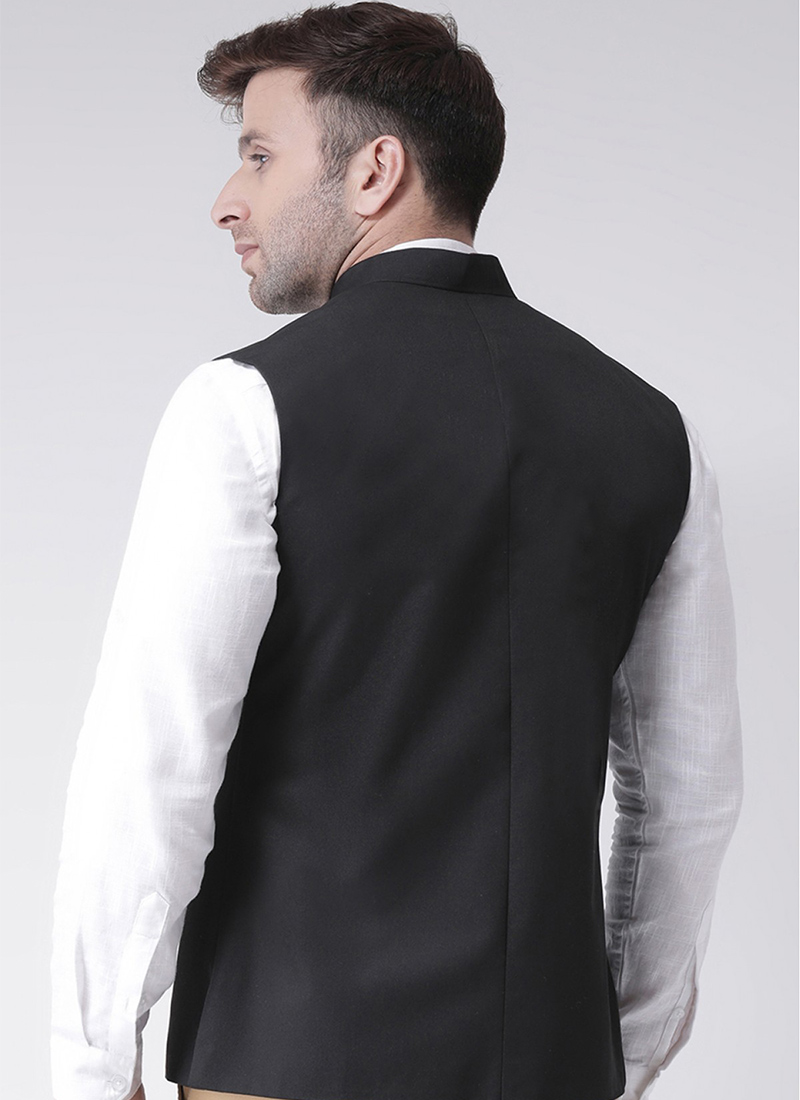 nehru jacket black tie
