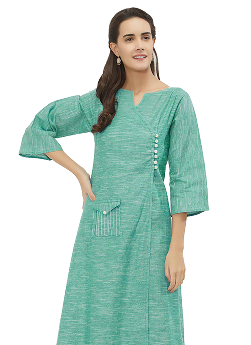 Buy Blue Cotton Dress, Leisure, dresses and gown Online Shopping