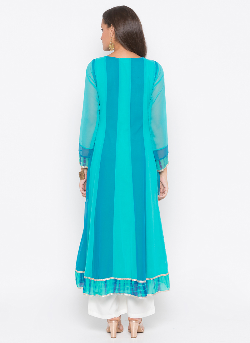 Blue Straight Summer kurta Set main image 0