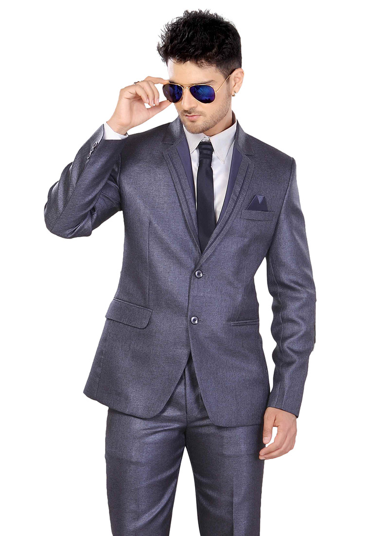 Shop Blue Lapel Suit Online at Best Price Cbazaar