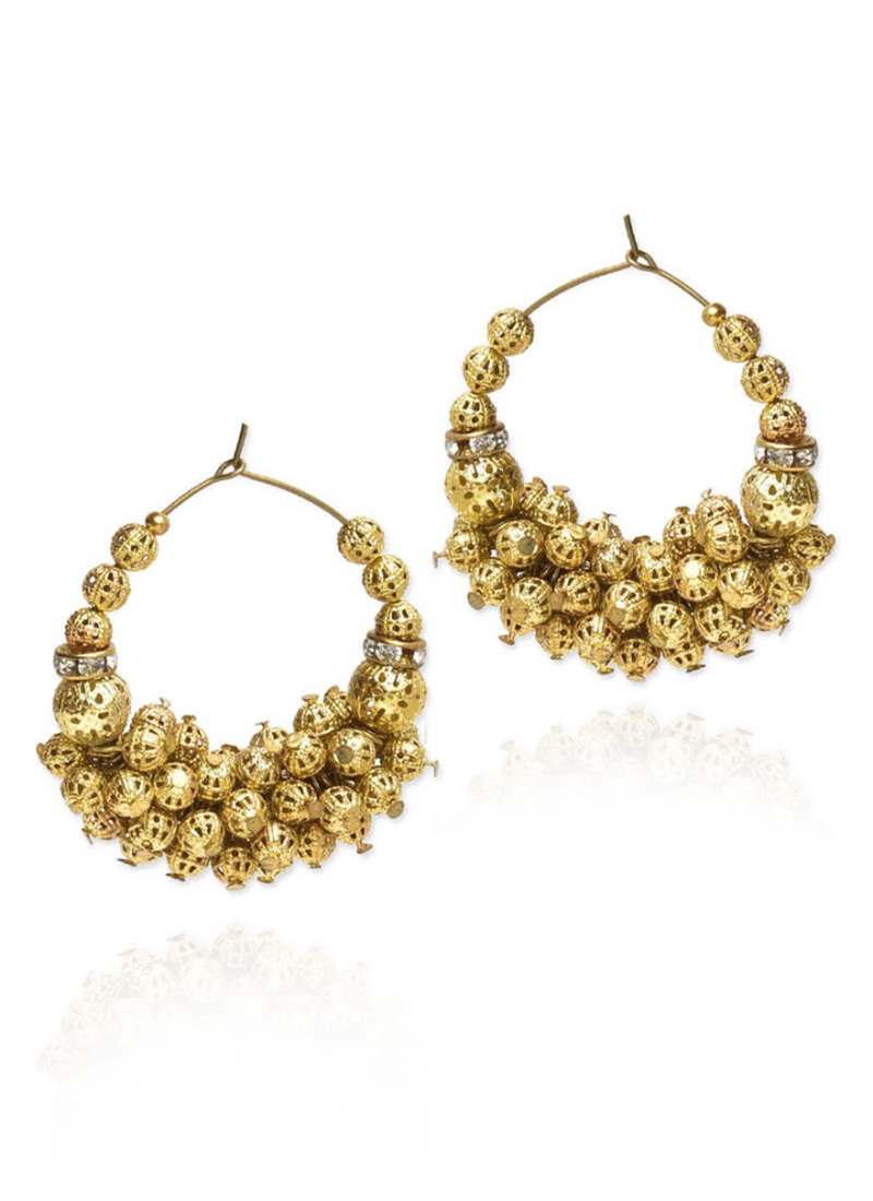 Buy Gold Hoops, Diwali , Ganesh Chaturthi , Navratri , Party Wear , Raksha Bandhan, hoops Online
