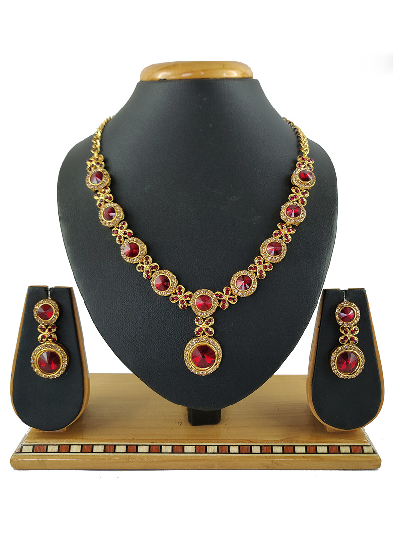 Red necklace set Clearance