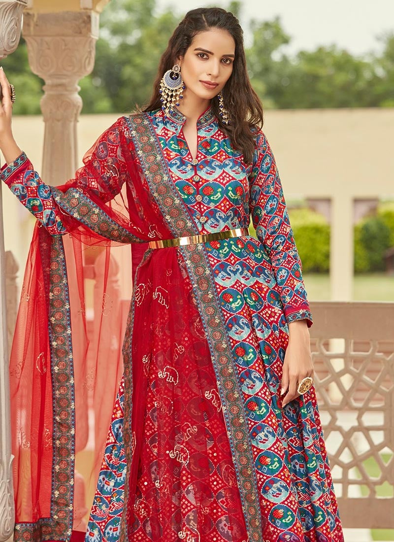 Buy Grey Jacquard Printed Dresses And Gown Party Wear Online at Best