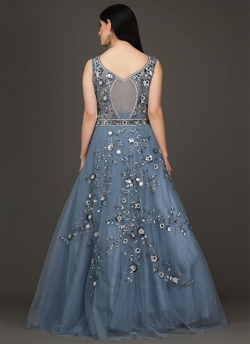 Buy Applique Work Indo Western Online Applique Work Indo Western