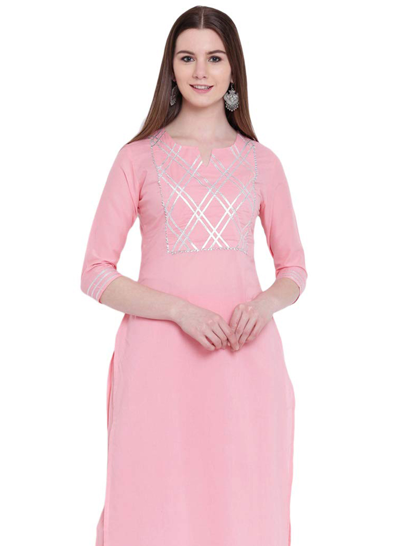 Buy Light Pink Kurta Straight Pant Set After Six Wear, After Six, kurta