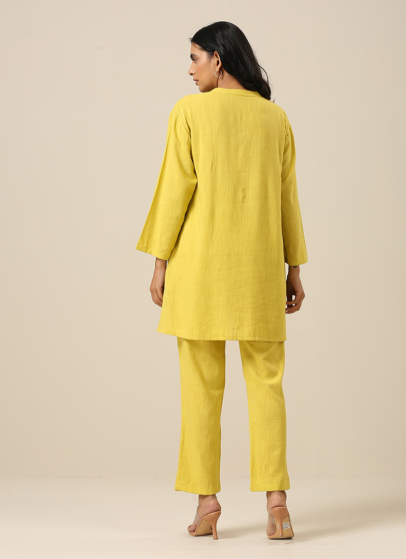 RAHAT Mint Green Kurta Plazzo Set