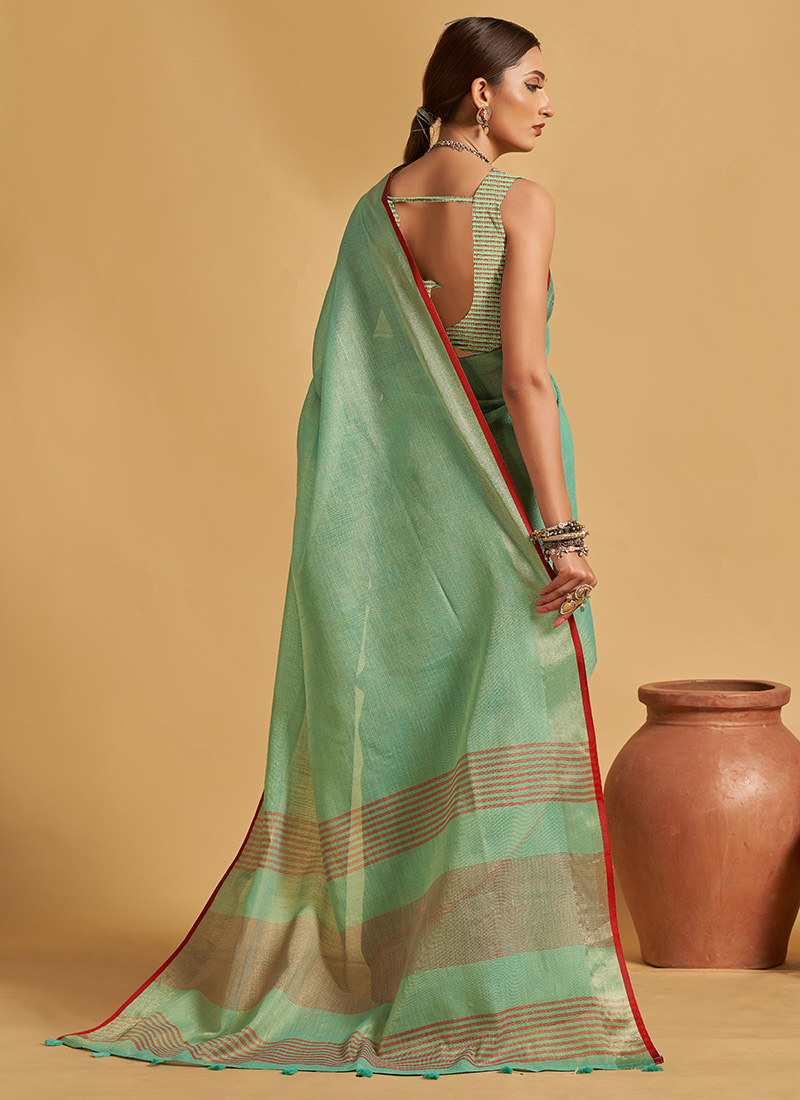 Purchase Linen sarees online Linen saree styles online Online Linen