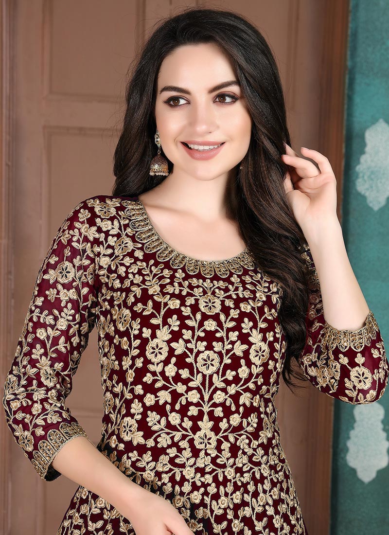 Premium Faux Georgette Maxi Anarkali Suit Set  Wedding | Festive | Party Wear main image 1