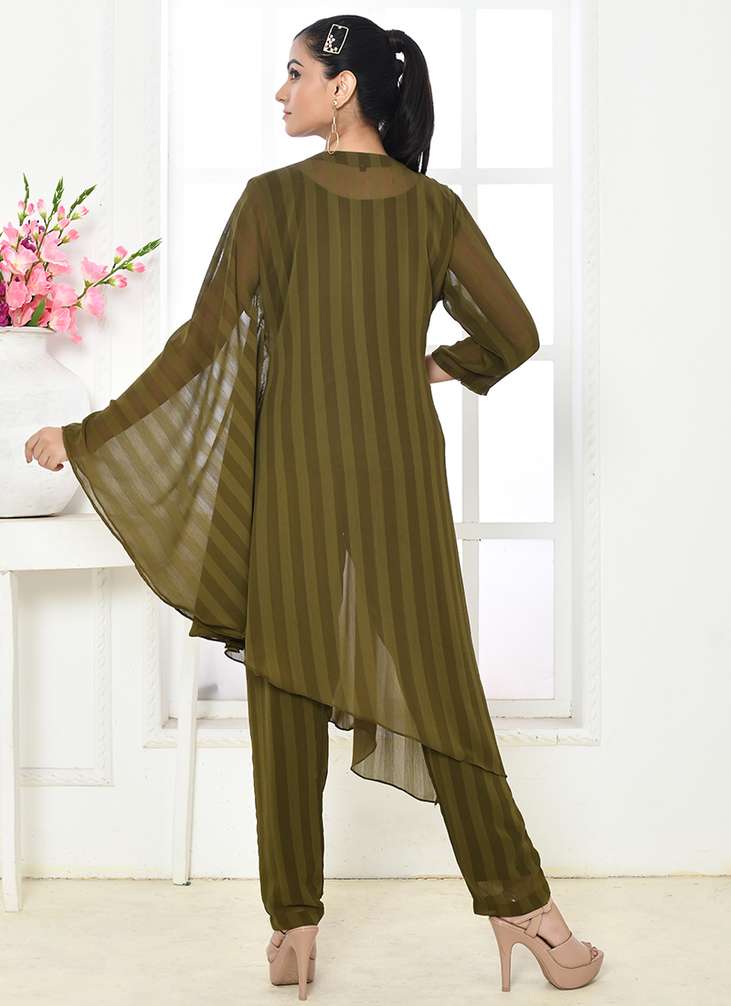 Tribal Echo Grey Cotton Co-ord Set