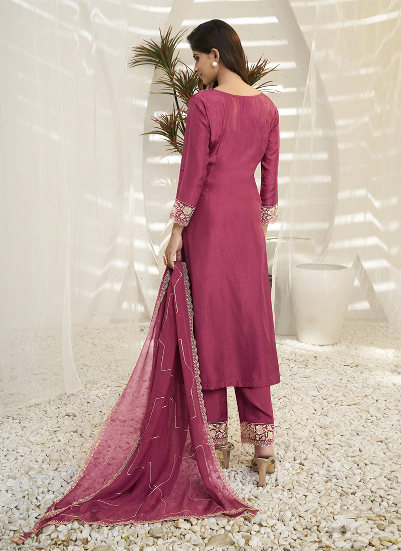 Dark Goldenrod Pant style Suit Dola Silk main image 1