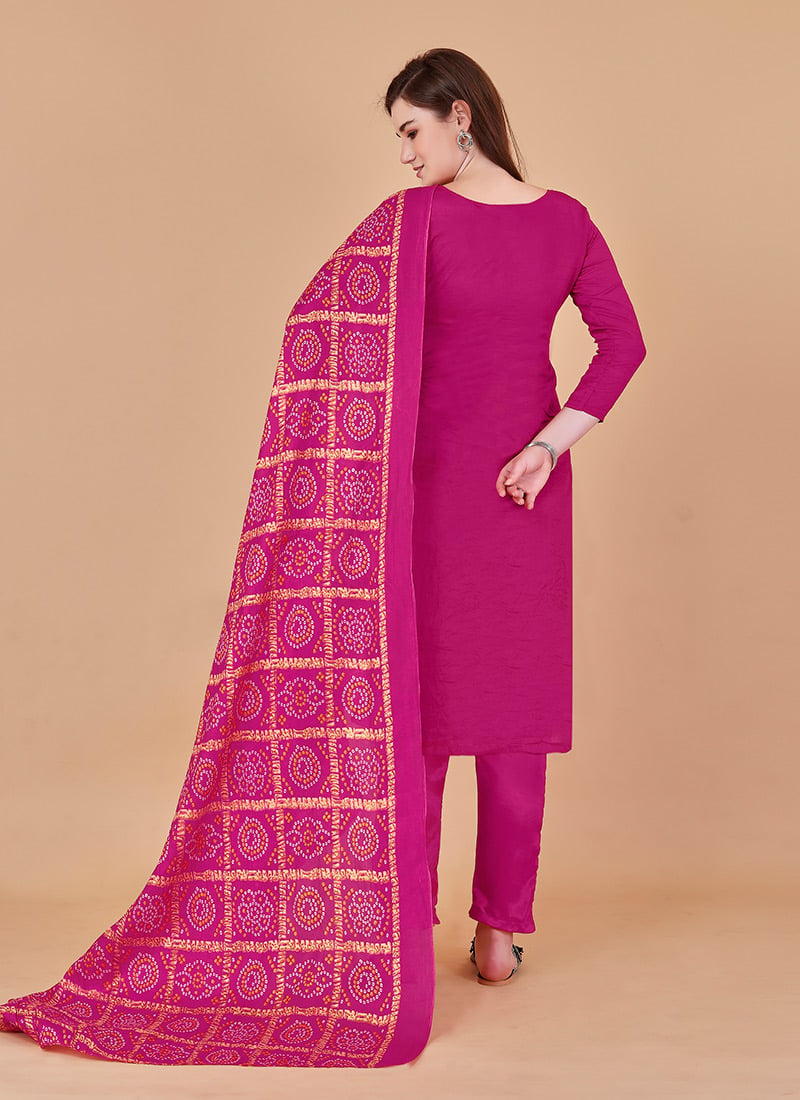 Violet Banarasi Jacquard Pant Salwar Suits