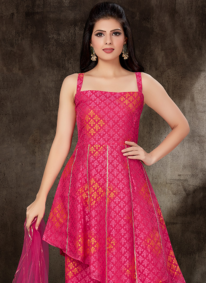 brasso net kurti design