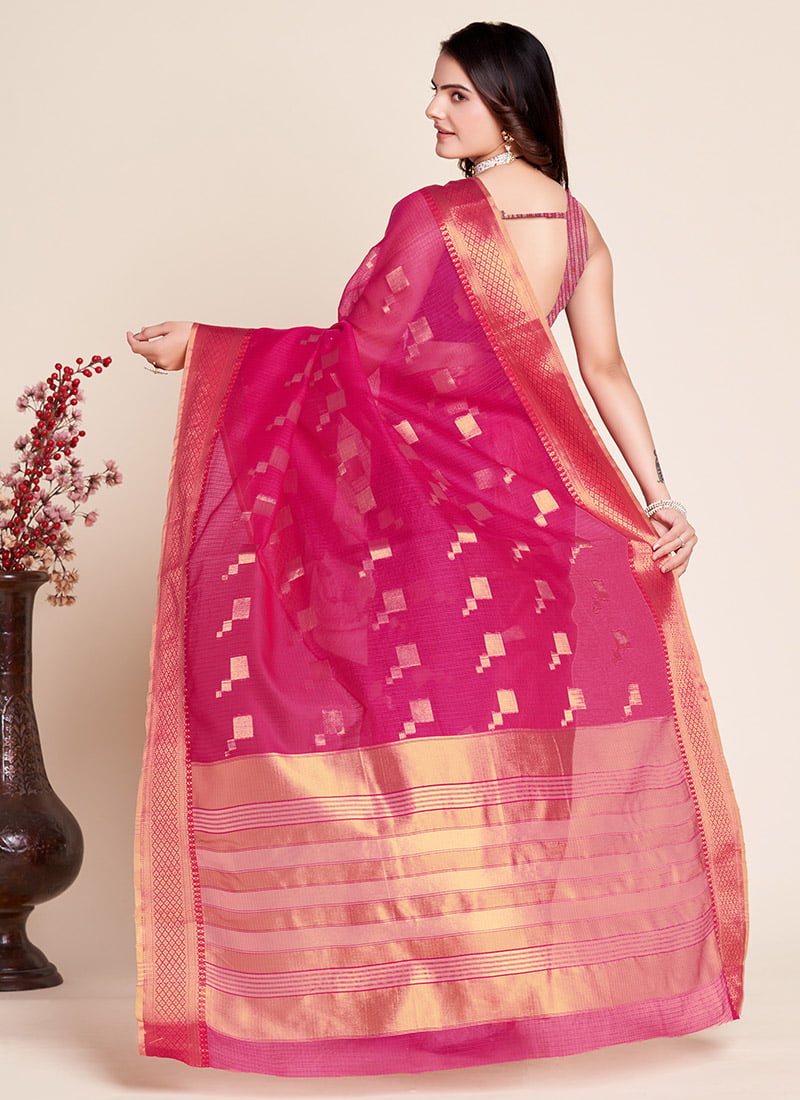 Wholesale Quantity Pure Cotton Kota Saree With Block Printed Design Order Sample