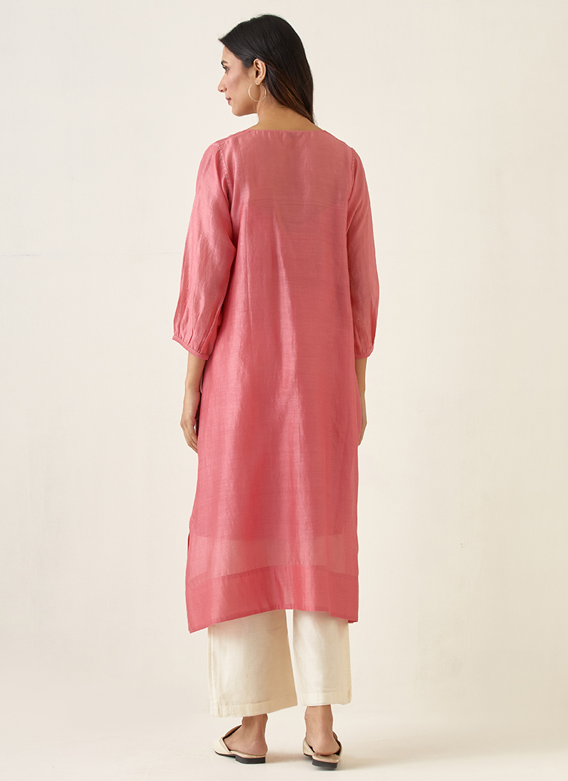BLACK  AND WHITE KURTA PANT SET