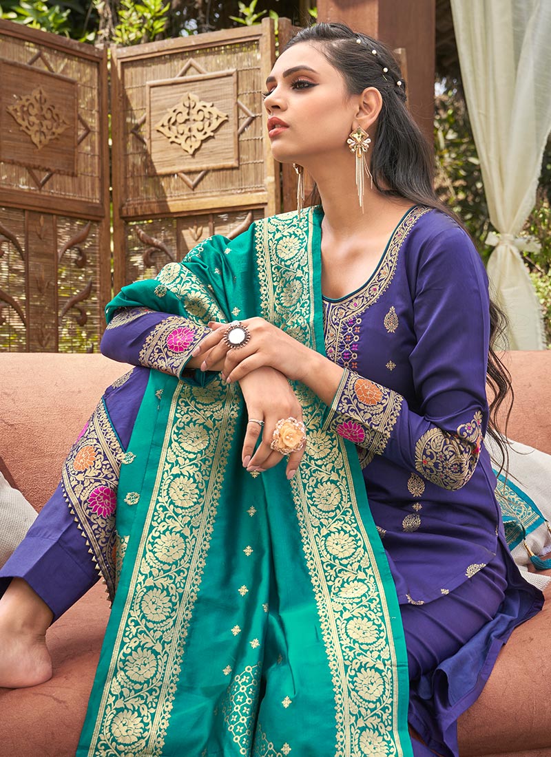 Buy Salwar Kameez Straight Pant Suit For Wedding & Bridal