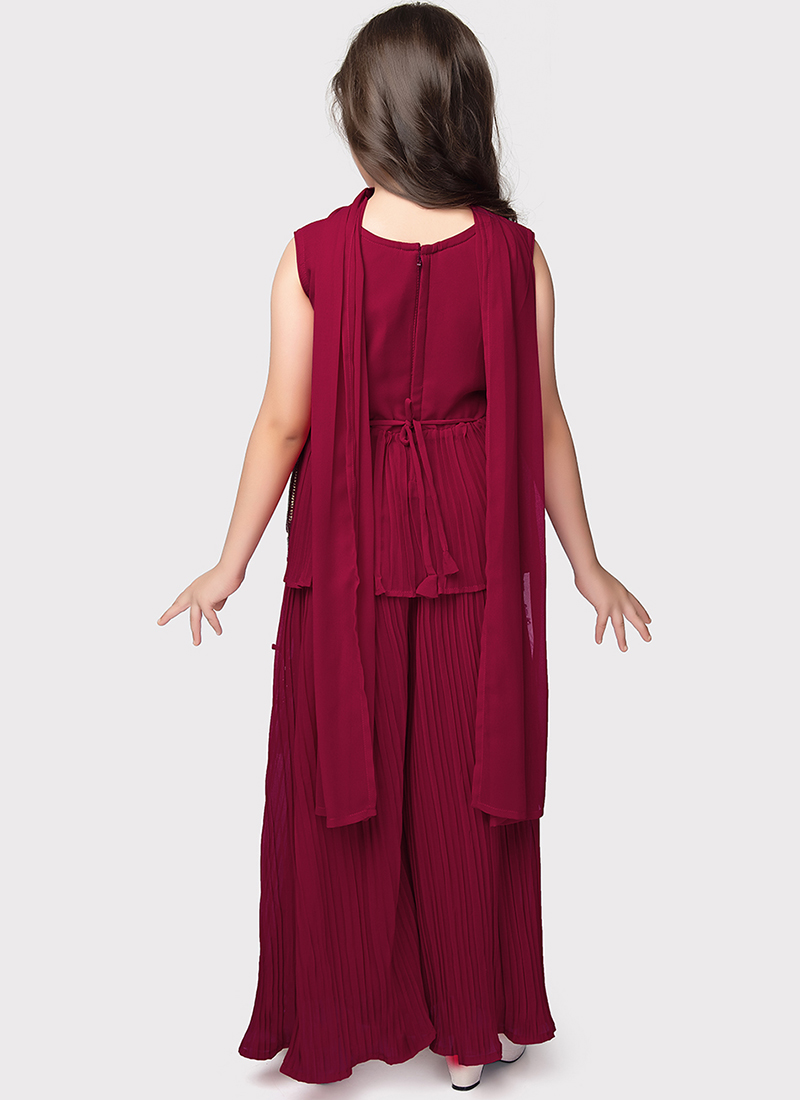 KIDS 3/4 FLARE SLEEVE PLAYSUIT 4-10 PALAZZO PLAY DATE