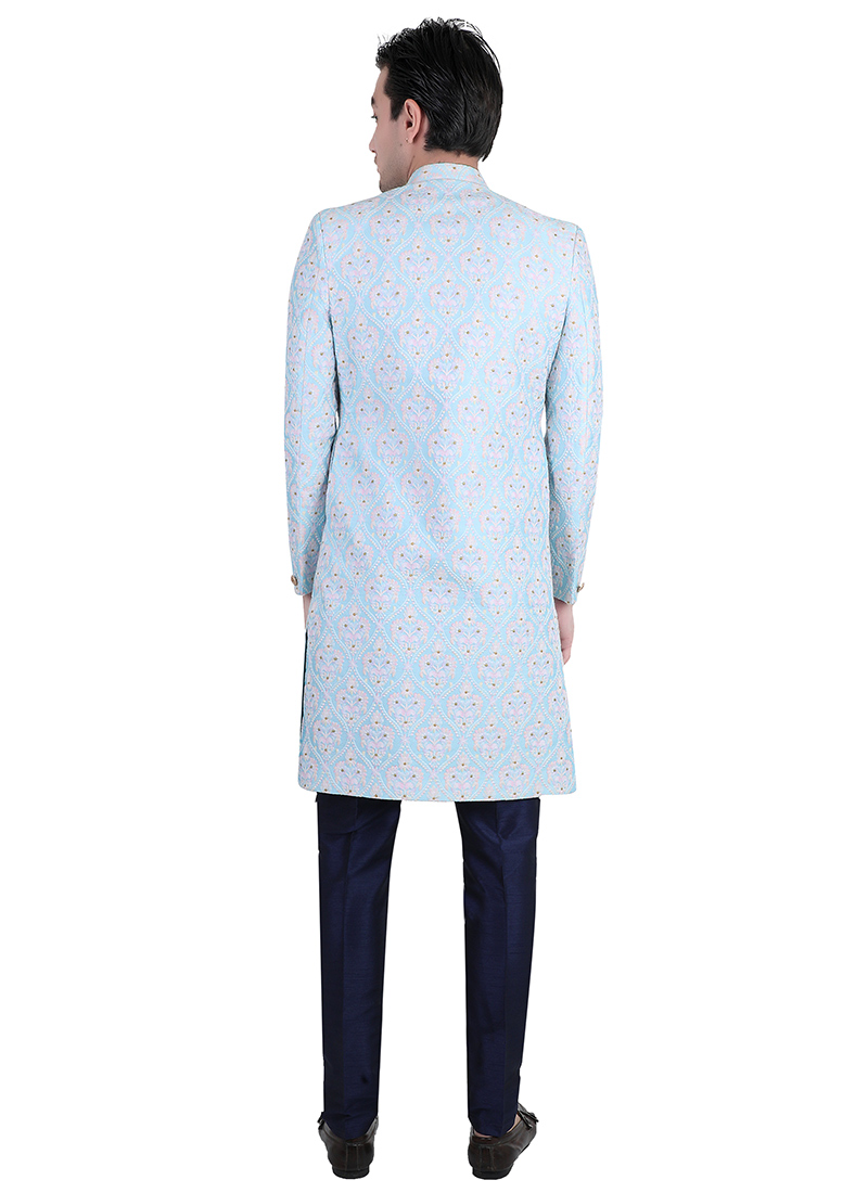 Girls Brocade Jacket Style Net Flared Dress