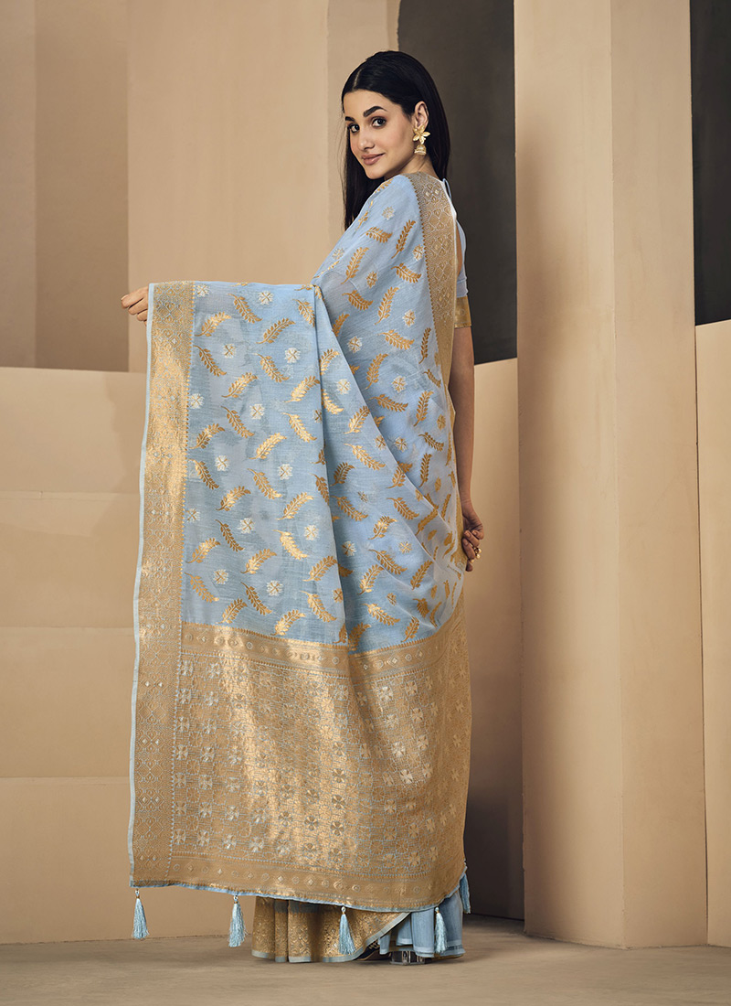Purchase Linen sarees online Linen saree styles online Online Linen