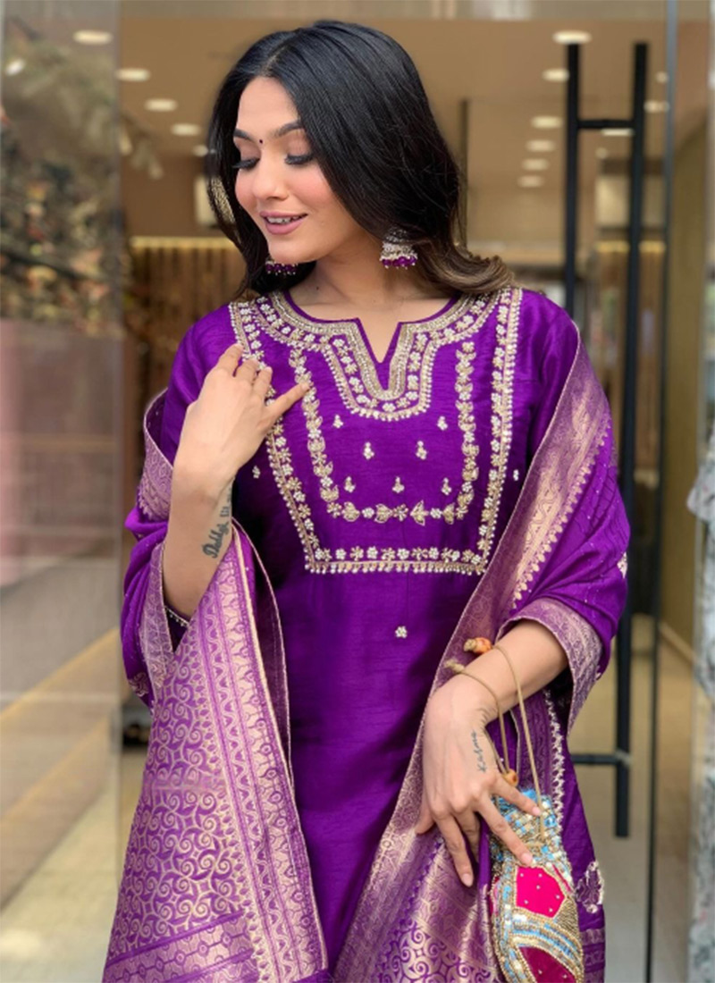 Traditional Function Wear Readymade Suit Collection Pink Viscose Pant Straight