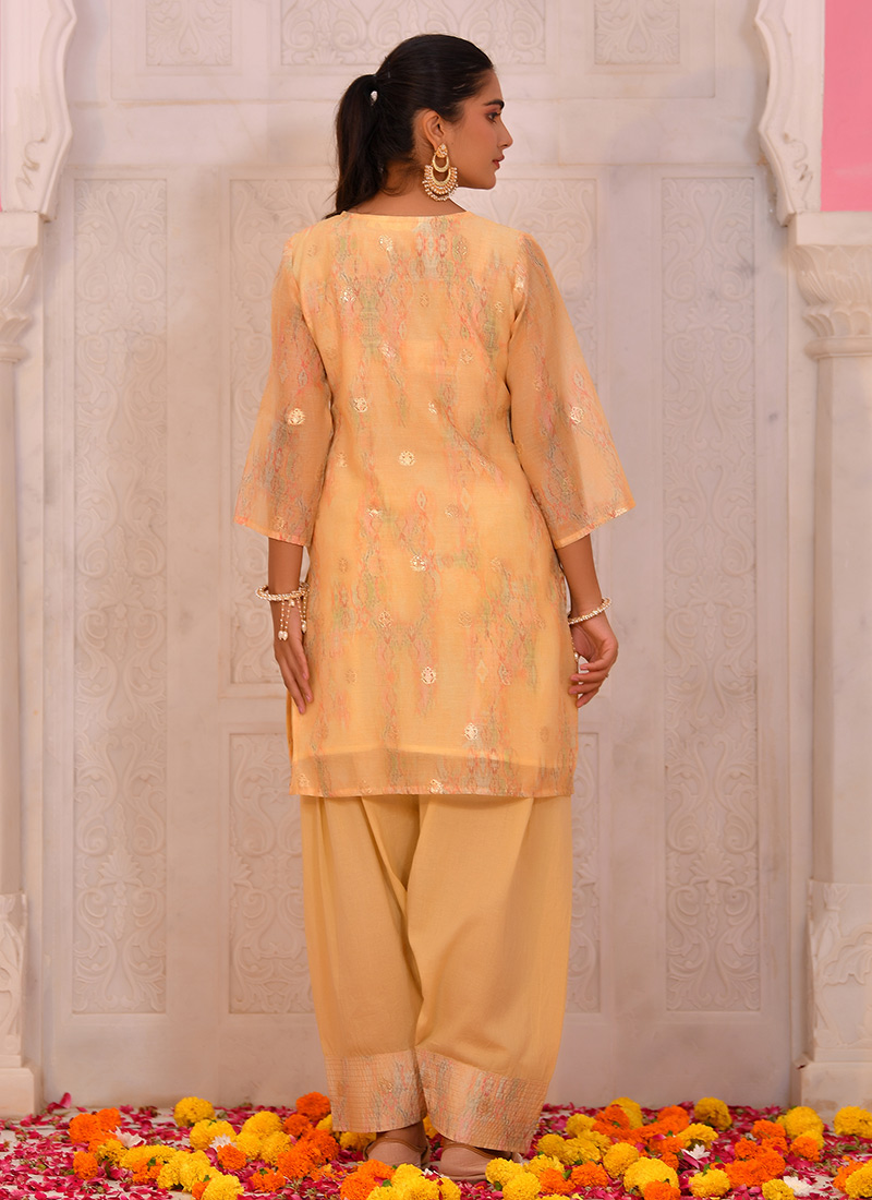 Formal Chanderi Zari Woven Palazzo pant (VKSKT01MAR19)